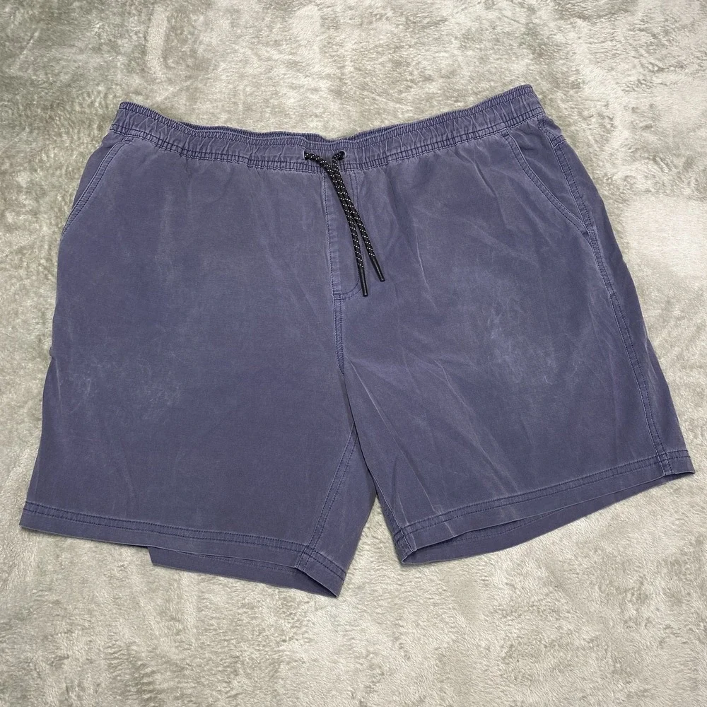 Bearbottom Shorts Mens 2XL Blue Elastic Drawstring Pockets Casual Swim‎ Trunks